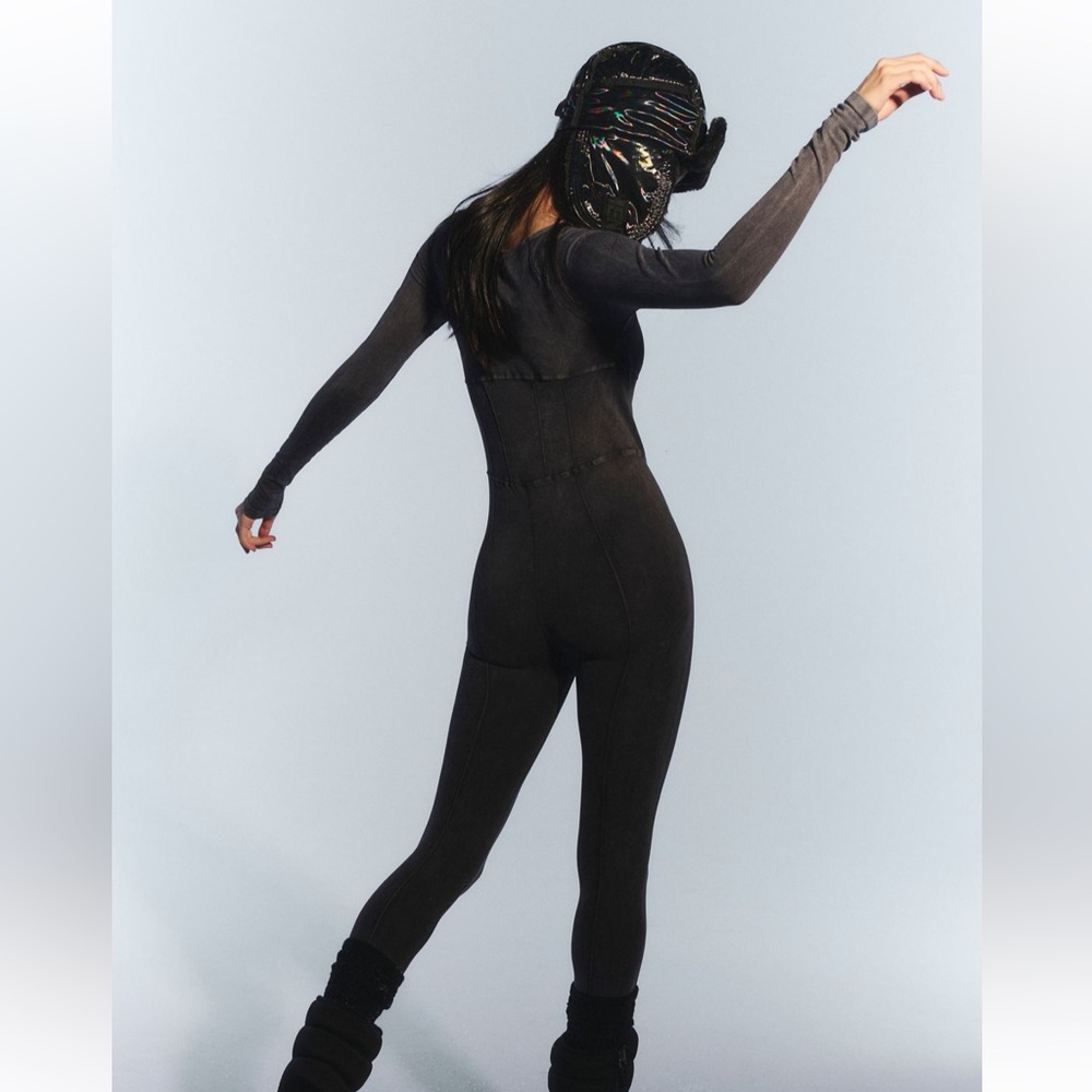 Free People Movement Good Karma Corset Long Sleeve Onesie - Picture 4 of 6